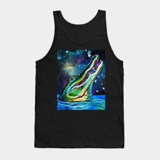 Galactic Alligator by Robert Phelps Tank Top